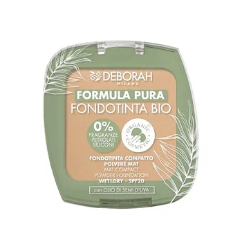 DEBORAH пудра-основа тональная formula pura fondotinta bio т.02 9г